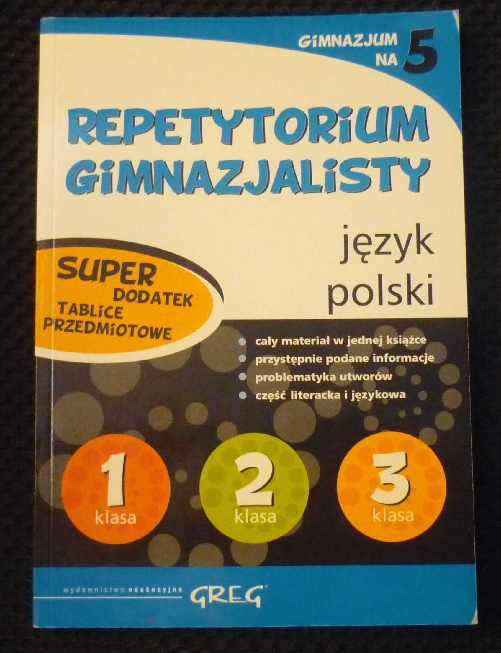 Repetytorium gimnazjalisty język polski egzamin ósmoklasisty pomoc