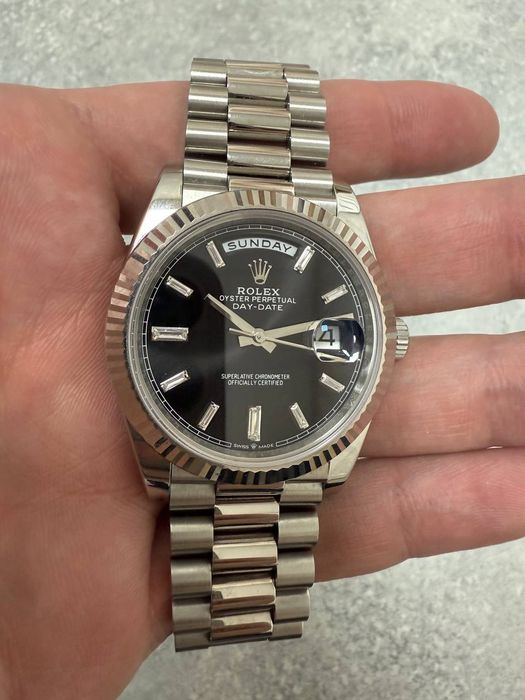 годинник Rolex Day-Date 40mm 228239 black dial 3235 механізм