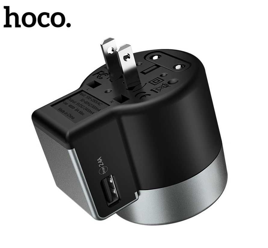 Универсальное зарядное устройство HOCO AC4 USB с конвертором