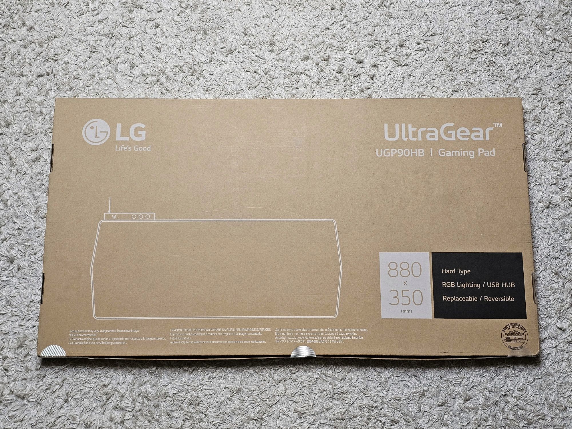 Podkładka dla gracza LG UltraGear 35cm x 88cm UGP90HB-B XXL