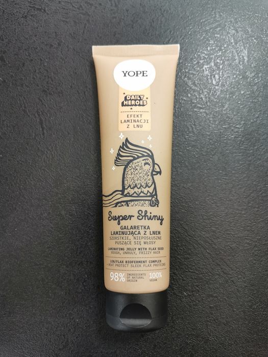 Galaretka laminująca Yope Daily heroes super shiny, odżywka na puszące