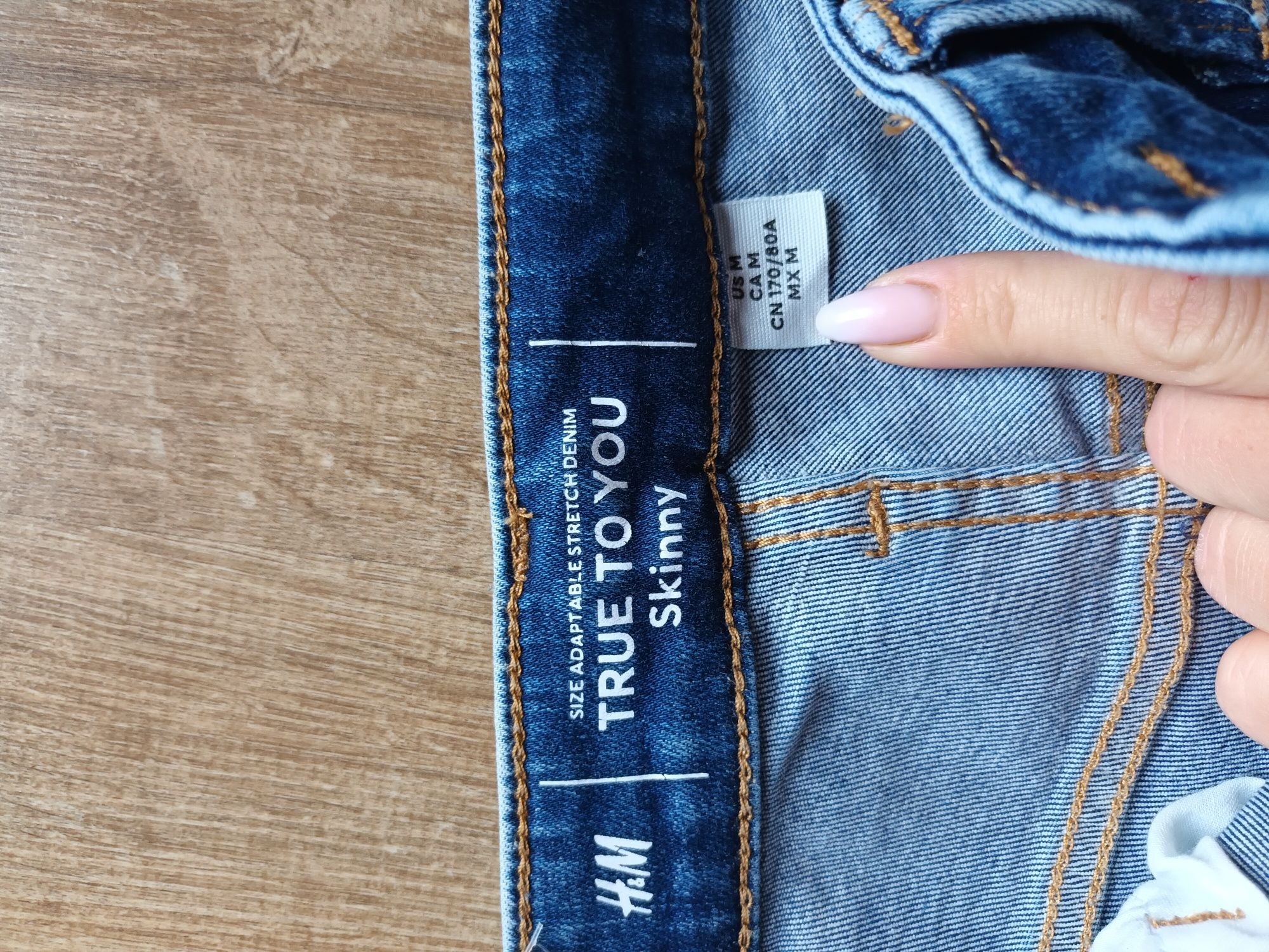 Jeansy skinny h&m rozm. M (38)