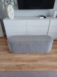 Ławka Elsa szara Homla 120x40x44 boucle