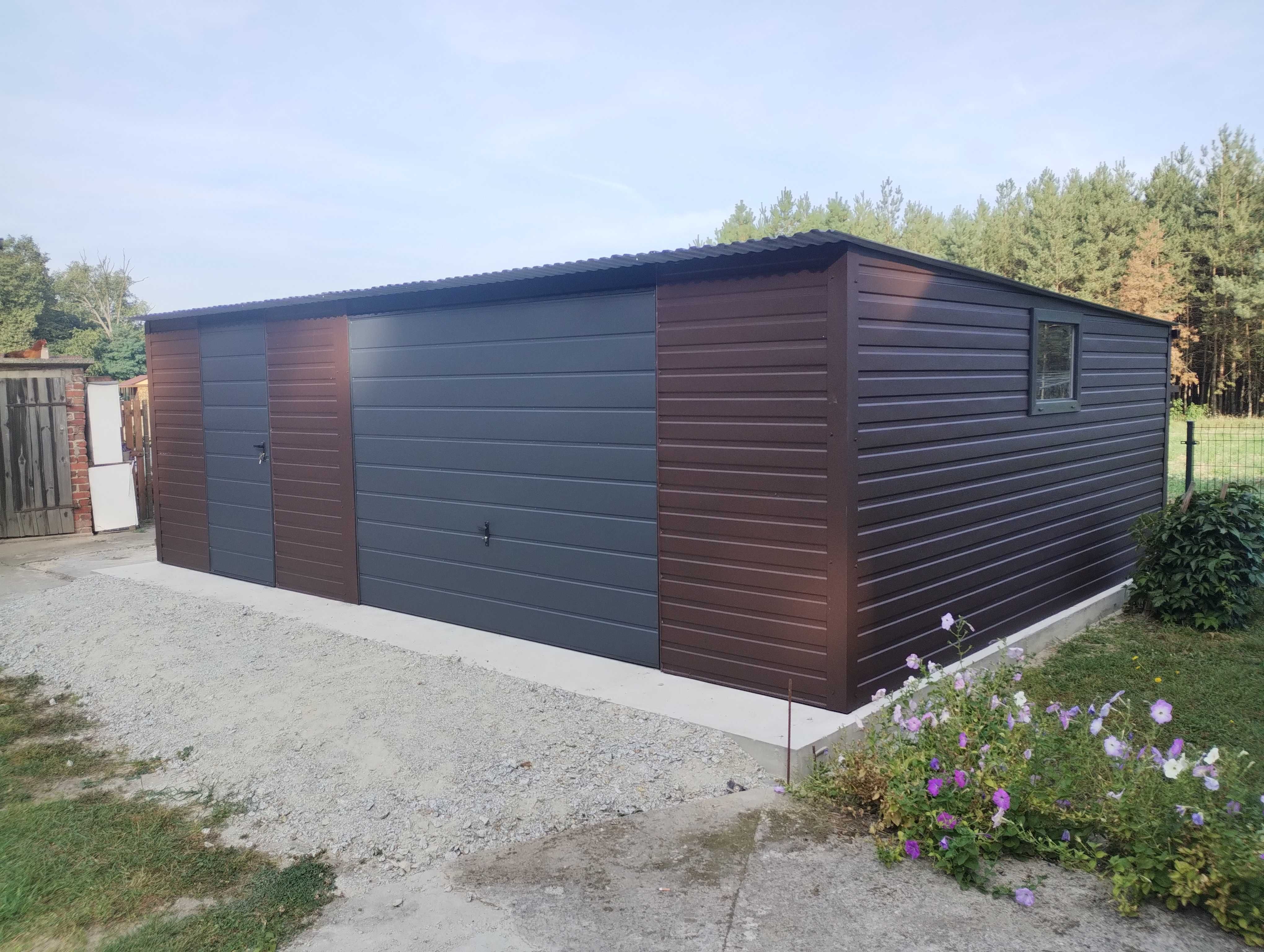 Garaż 5x7 drewnopodobny, garaże 3x5,4x6,6x6,6x5 z profila, wiaty, hale