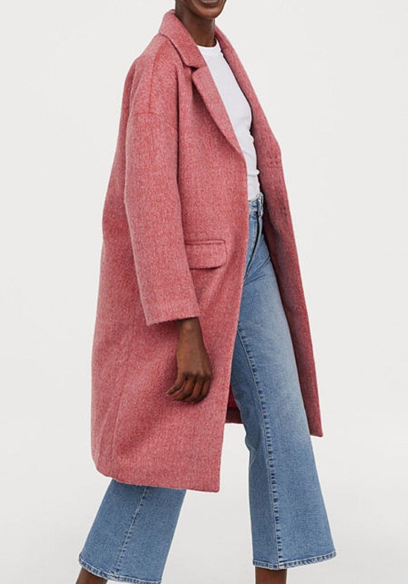 Różowy płaszczyk H&M