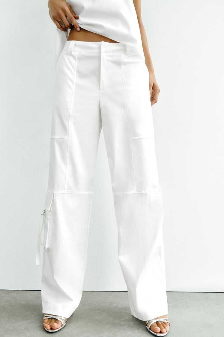 Ефектні білі штани Zara