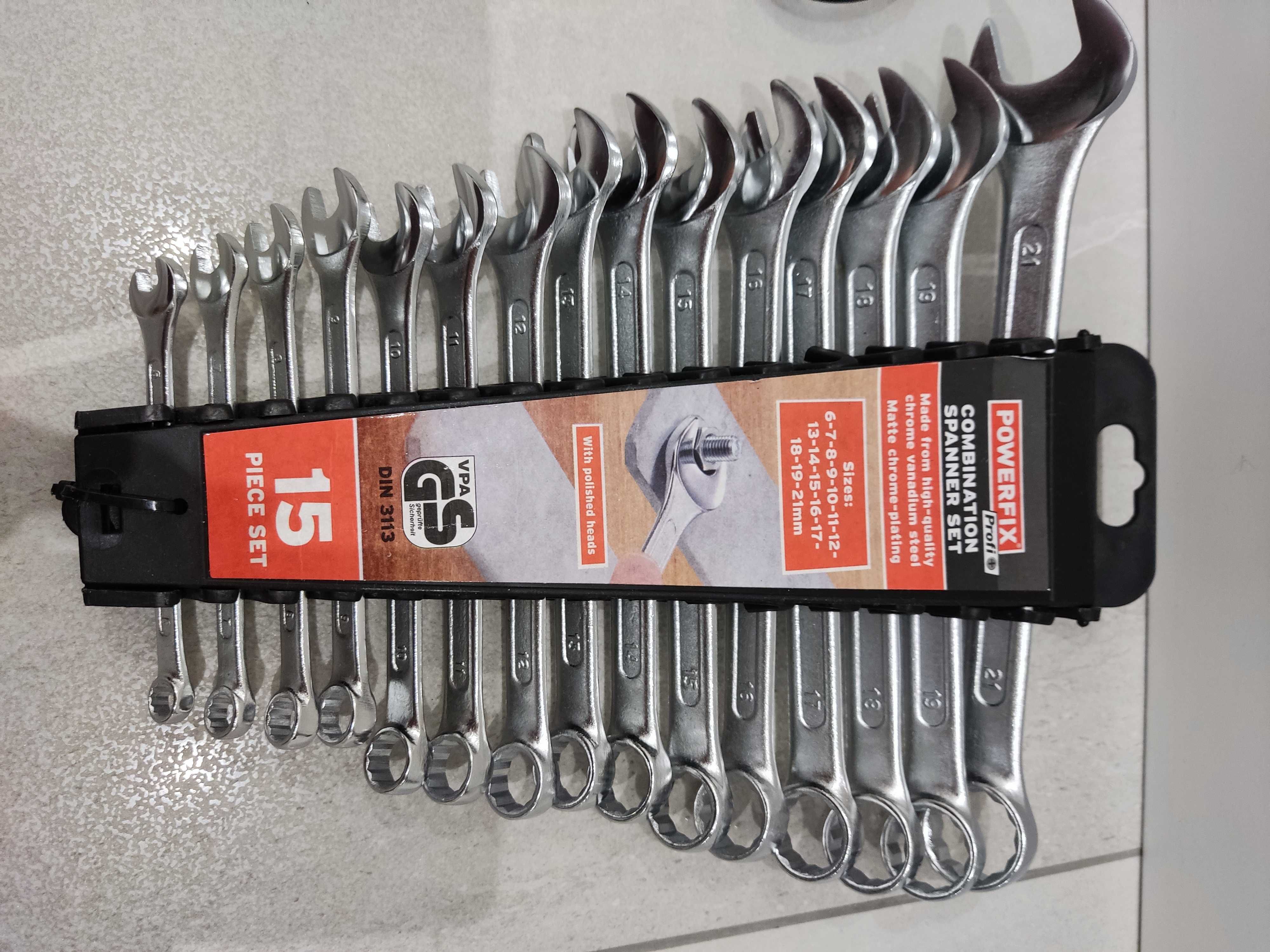 Zestaw nowych kluczy Powerfix Combination SET