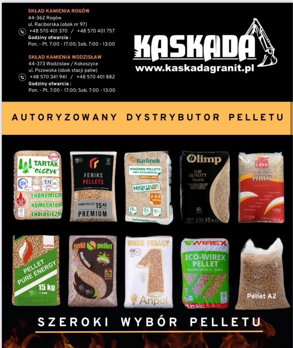 Pellet BESKIDY ENplus A1 Polski pelet certyfikowany również Olczyk
