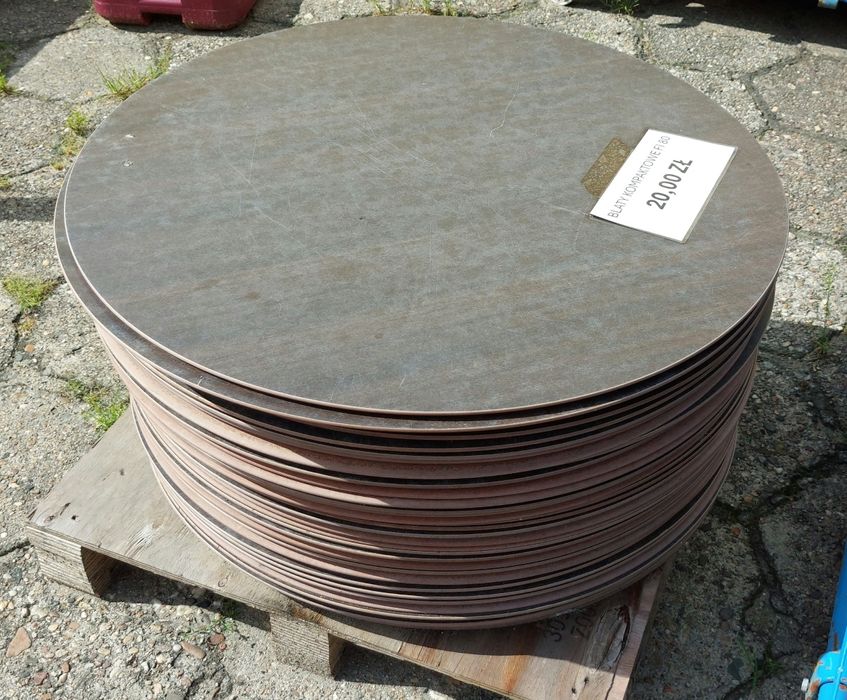 Wodoodporne blaty kompaktowe fi 80 cm