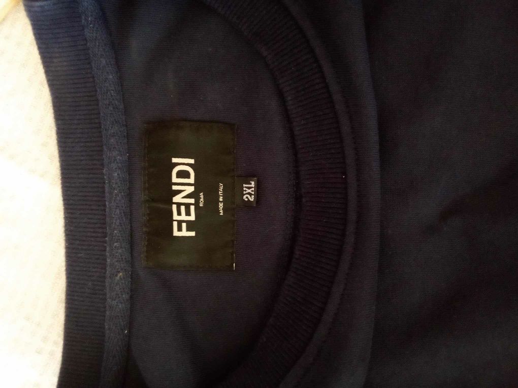 Granatowa bluza FENDI