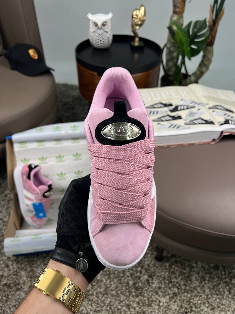 Жіночі кросівки адідас кампус Adidas Originals Campus 00s Pink White