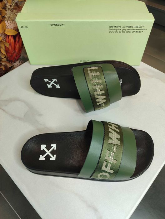 Сланці Off-White Industrial Sliders Green