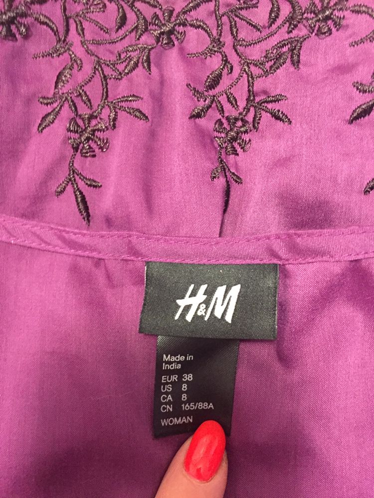 H&M Платье с вышивкой подойдет беременным 44-46р