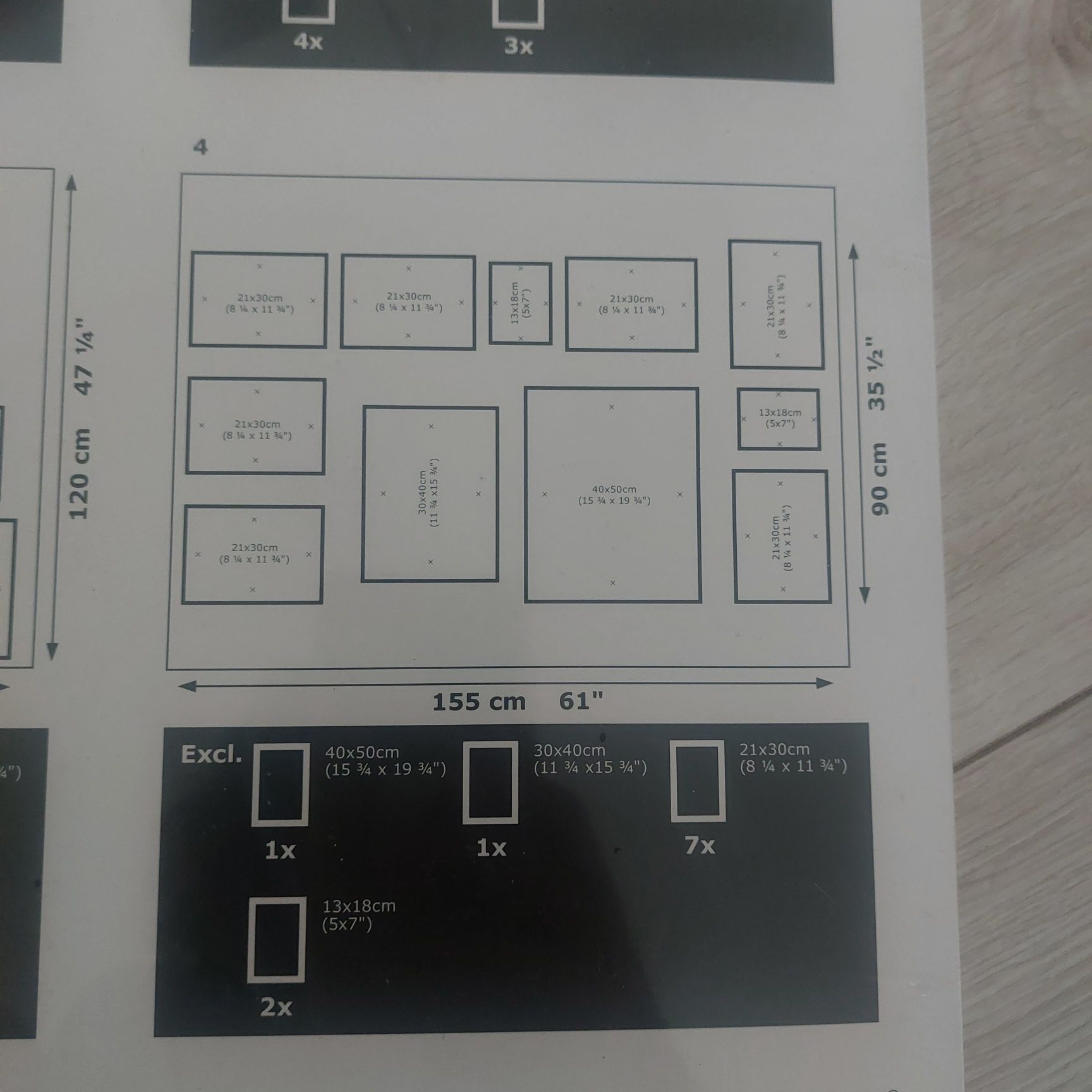 Szablon do zdjęć i obrazow MATREBY IKEA