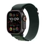 Apple Watch Ultra 2 49mm Black Titanium A2986 Dark Green Alpine Loop