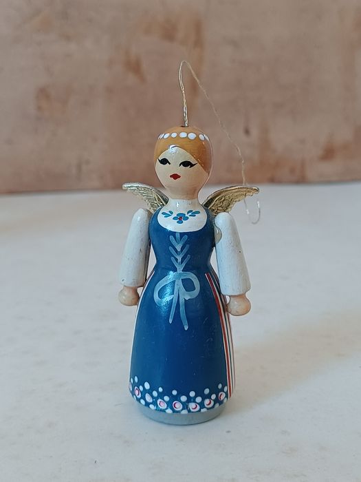 Aniołek na choinkę anioł drewniany zawieszka z drewna Boże Narodzenie