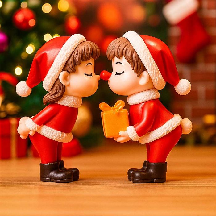 Romantyczne figurki świąteczne