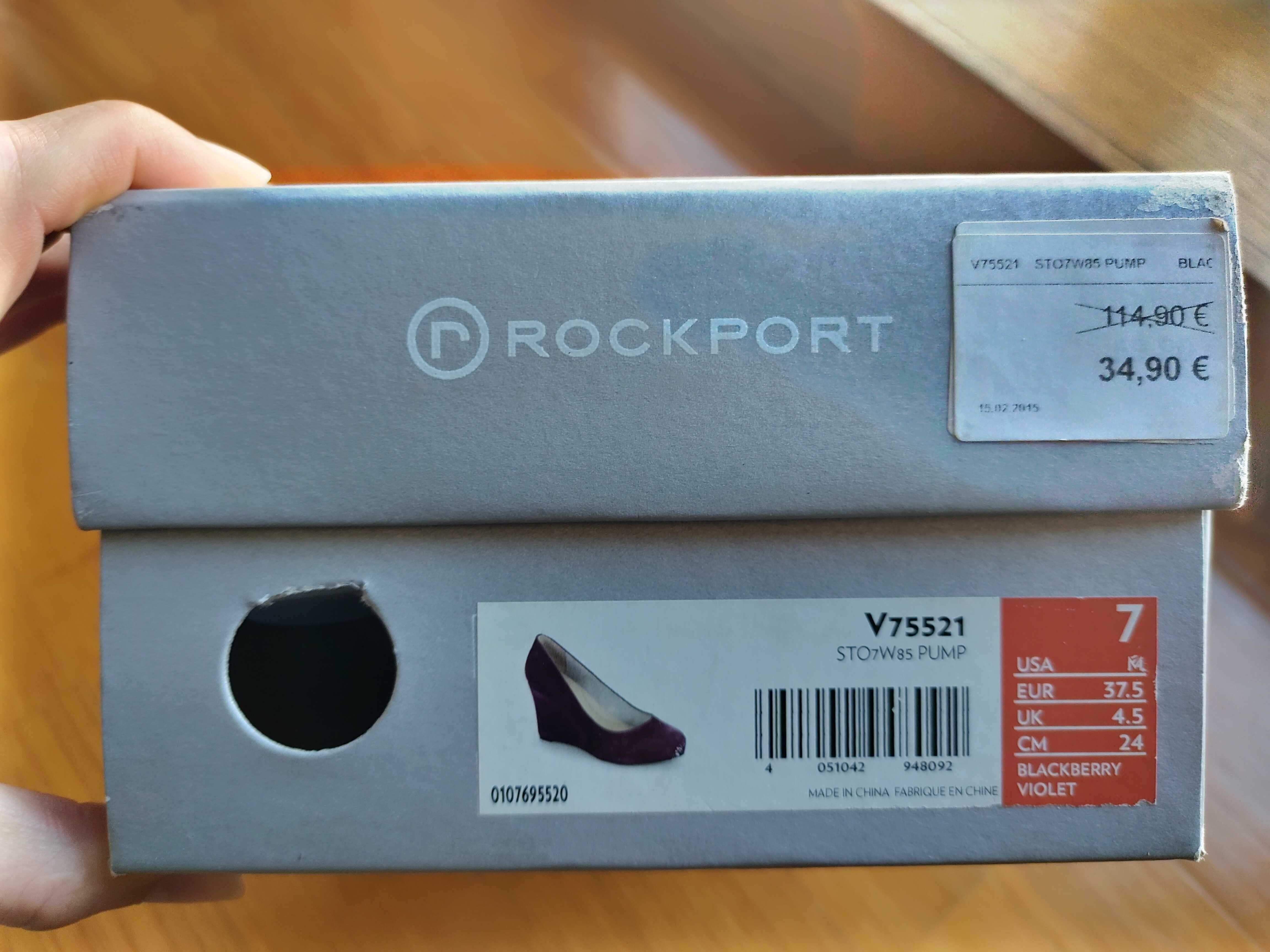 Sapatos de cunha roxos Rockport V75521
