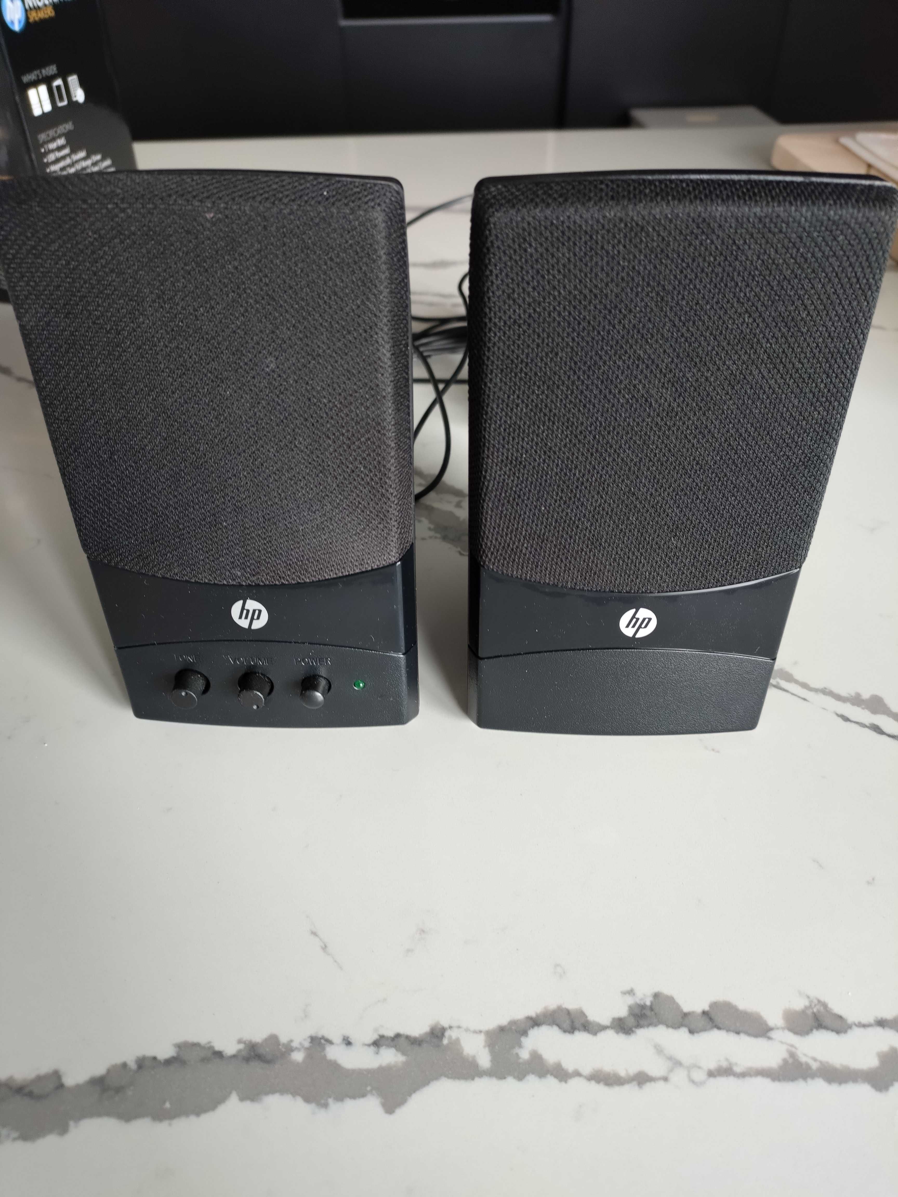 Colunas de som para PC da HP.