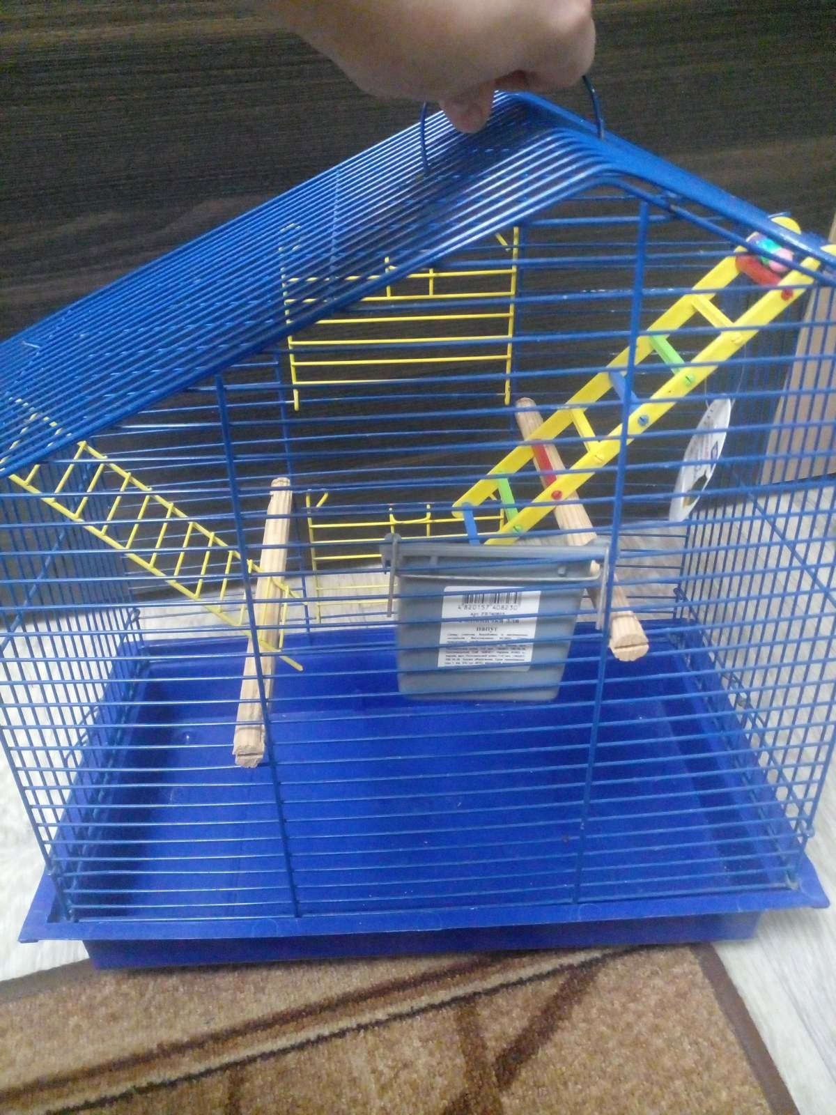 Клетка для попугая с аксессуарами
