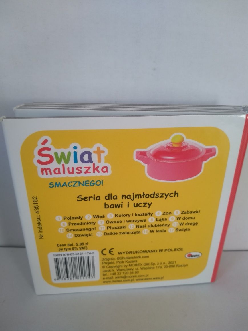 Książecka edukacyjna  seria Świat Maluszka - Smacznego !