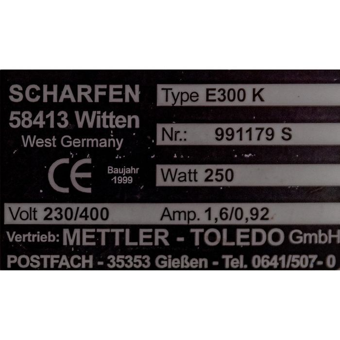 Krajalnica do wędlin i sera Mettler Toledo E300 K