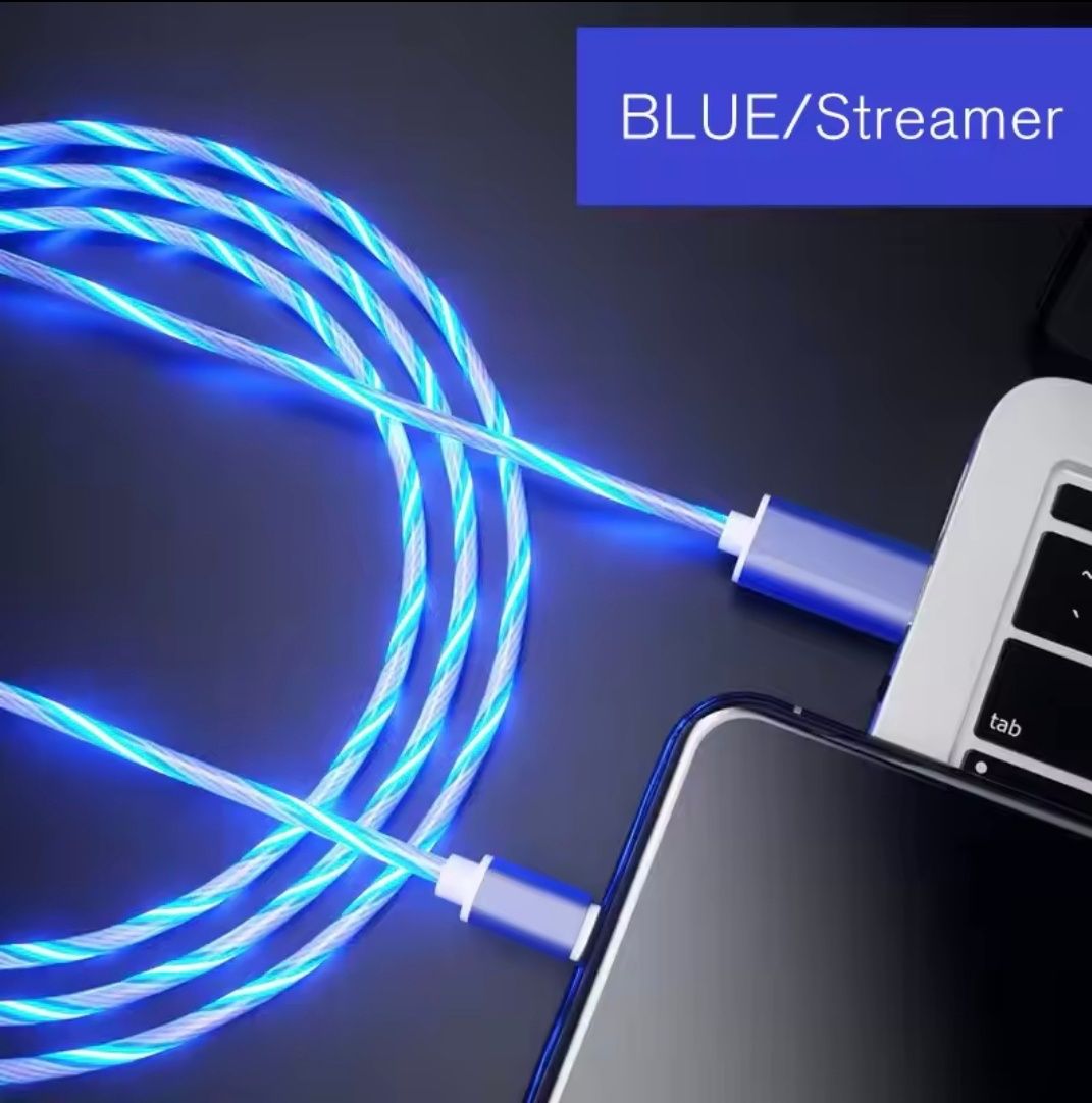 Kabel USB C świecący