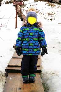 Зимова курточка та напівкомбінезон Lenne для хлопчика + подарунок