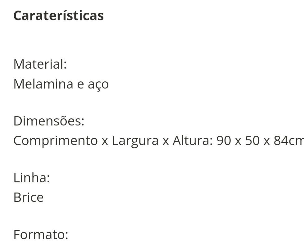 Secretária com pouco uso
