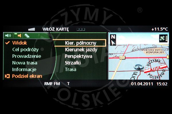 BMW E65 E66 polskie menu lektor mapa