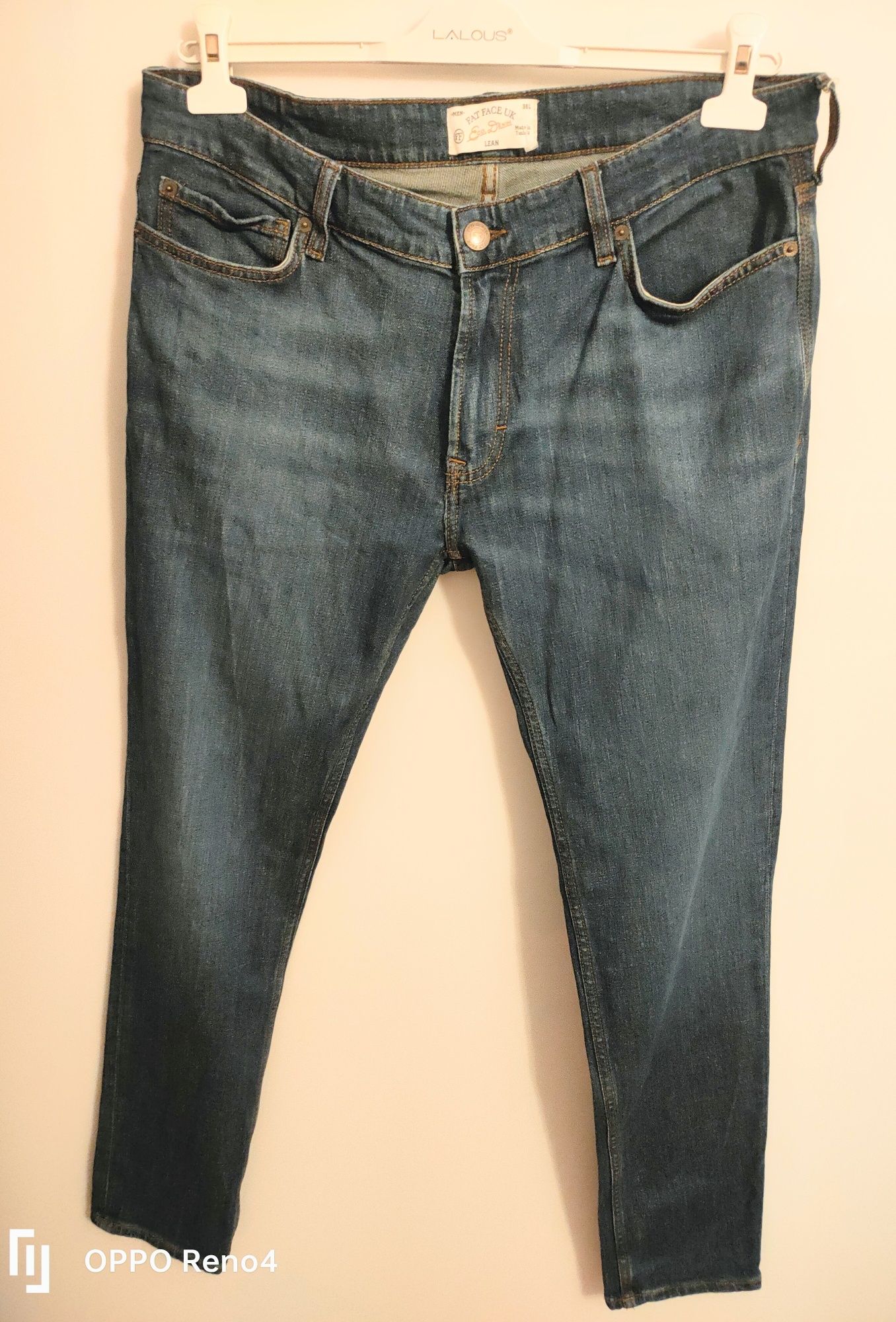 Męskie jeansy Fat Face UK Lean Slim Fit W36 L32