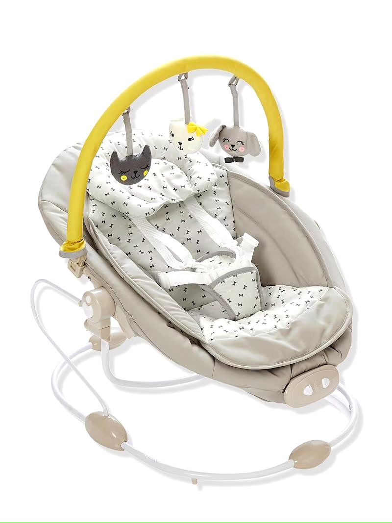 Baloiço com arco de jogos Babyswing VERTBAUDET - cinza estampado