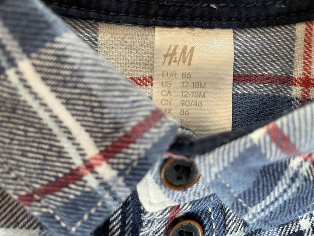 Komplet 2 koszul H&M r. 98/12-18m