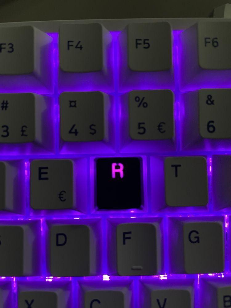 Transparentne keycapy PBT do klawiatury mechanicznej