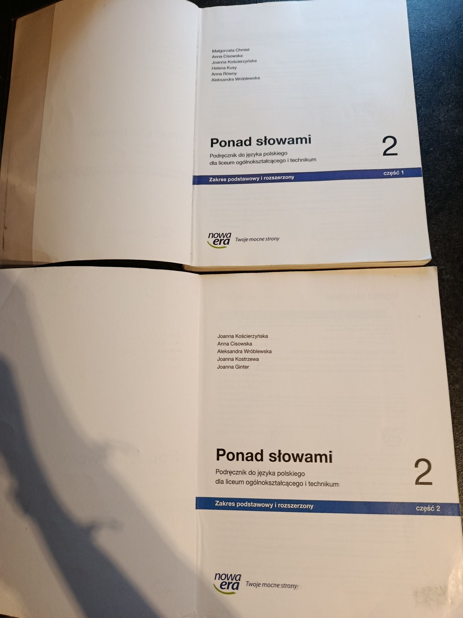 Podręcznik Ponad słowami 2 cz.1 i cz.2