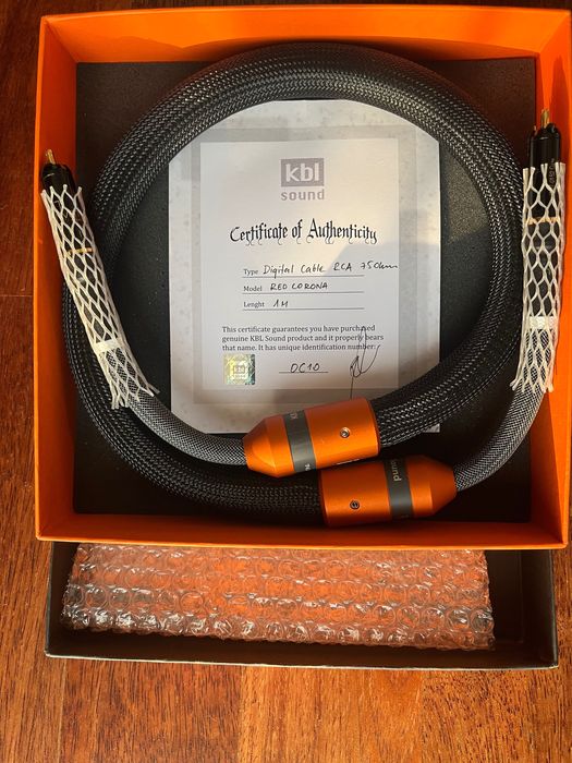 KBL Red Corona Digital S/PDIF RCA 1 m