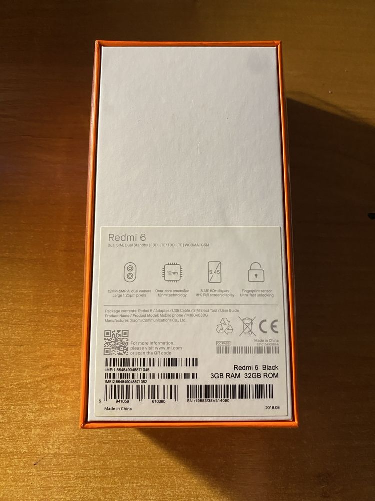 Xiaomi Redmi 6 3/32GB