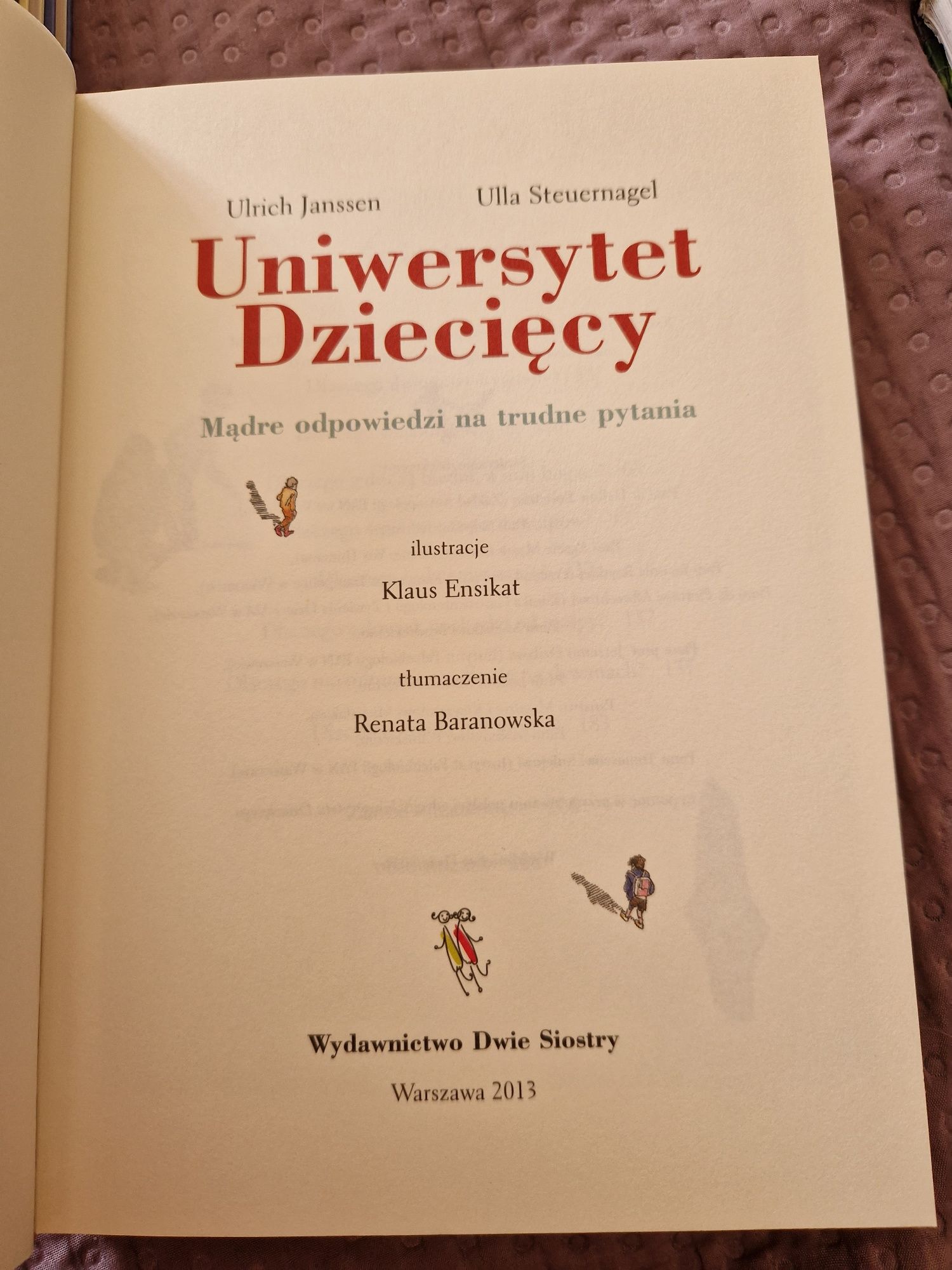 Uniwersytet Dziecięcy Ulrich Jansen Ulla Steuwrnagel