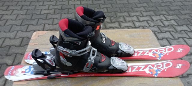 Komplet dziecięcy narty Blizzard 80 cm z butami 30 (19 cm). Krako59.
