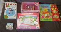 Gry edukacyjne książeczki bajki dla dzieci Hello Kitty Puchatek Sport
