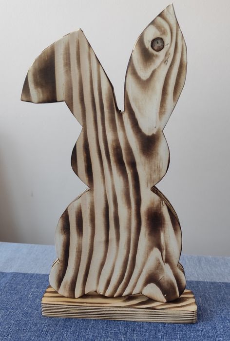 Zając zajączek drewniany
