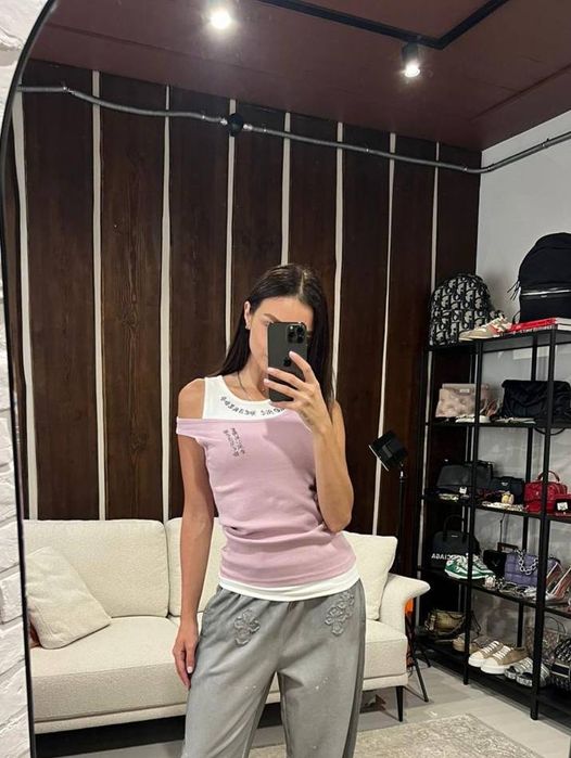 Подвійна майка Chrome Hearts! Розмір S-M! Розпродаж до 90%