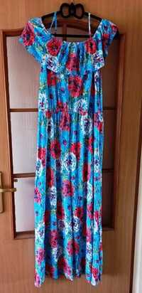 Sukienka letnia w kwiaty, długa , marki Tu Woman, XL - 42.
