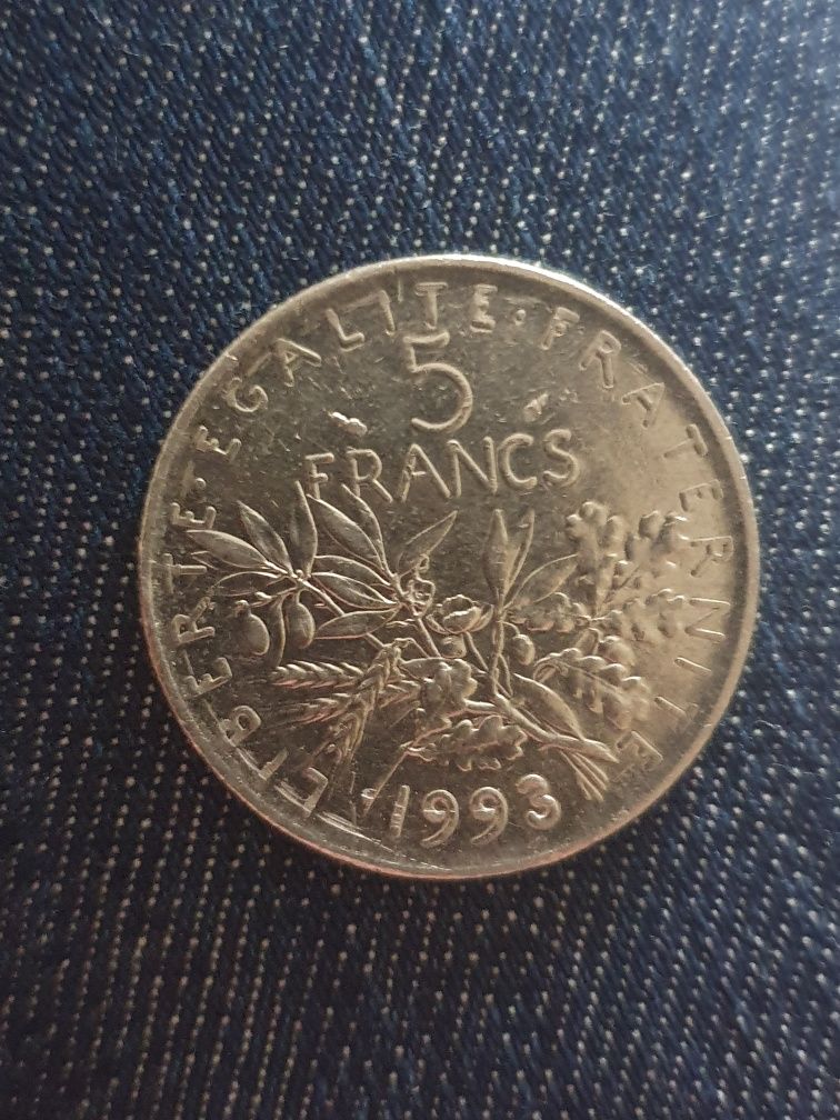 Moneta 5 Francs 1993