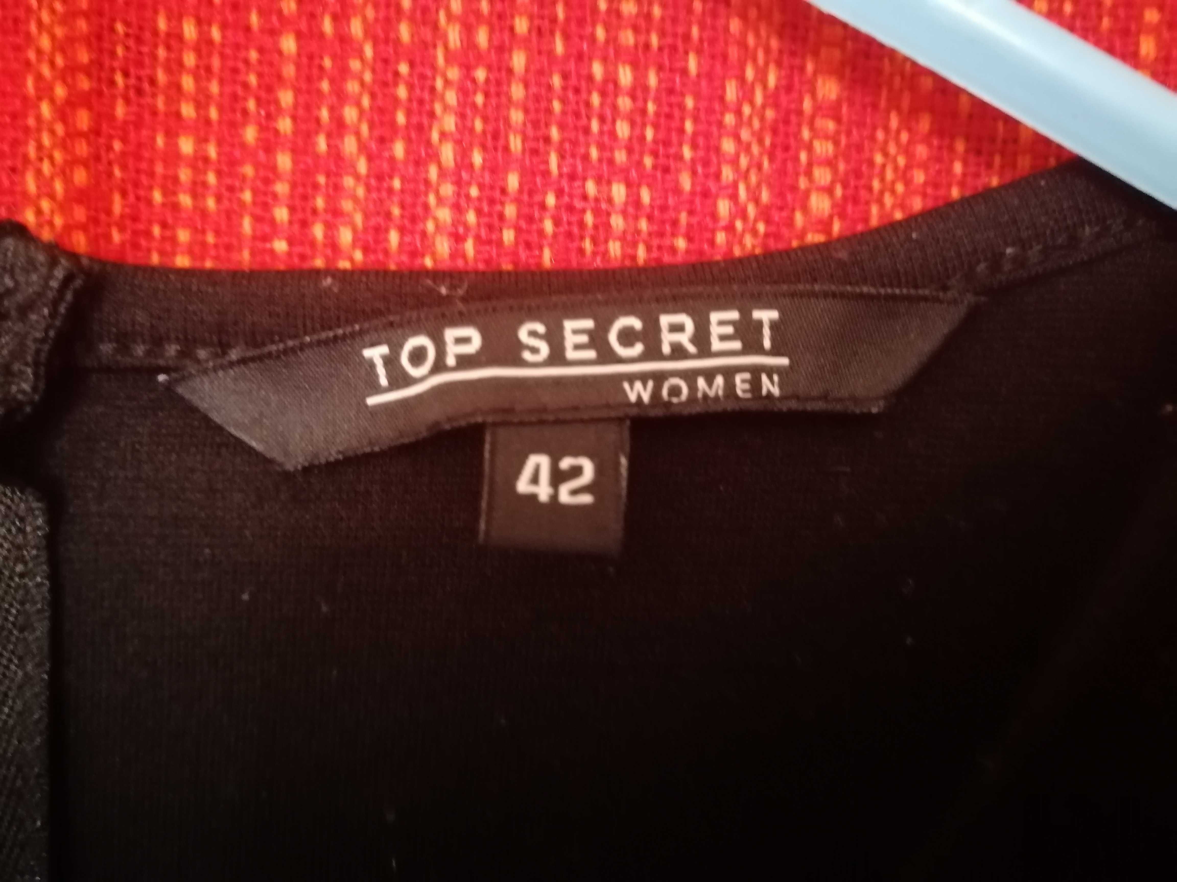 bluzka elegancka 42 top Secret czarna