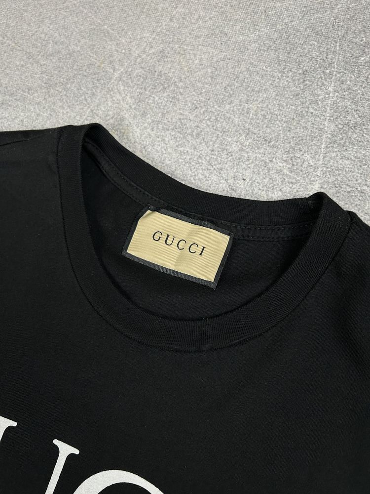 Gucci (L-XL) футболка чорна made in Italy