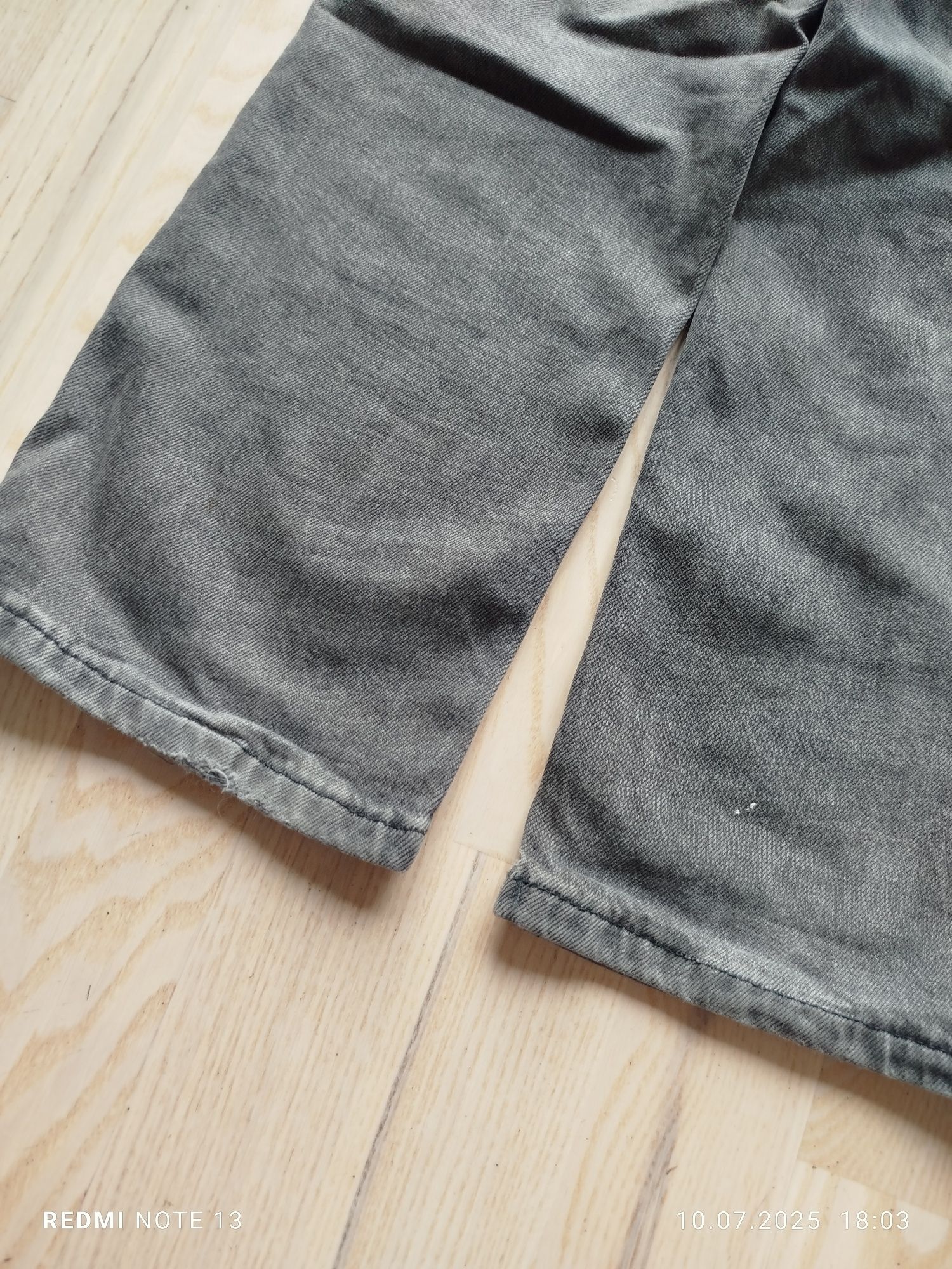 Szerokie spodnie jeansowe dżinsowe jeansy dżinsy H&M 110