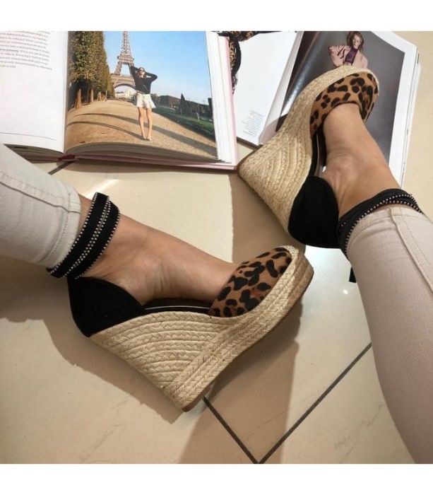 Cudne*Espadryle*Koturny*Panterka*Cętki*Leopard*Rozm. 40*Beż+Gratis :)
