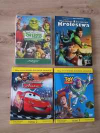 Zestaw 4 bajek DVD Shrek, Auta, Toy story,Tajemnica zielonego królestw