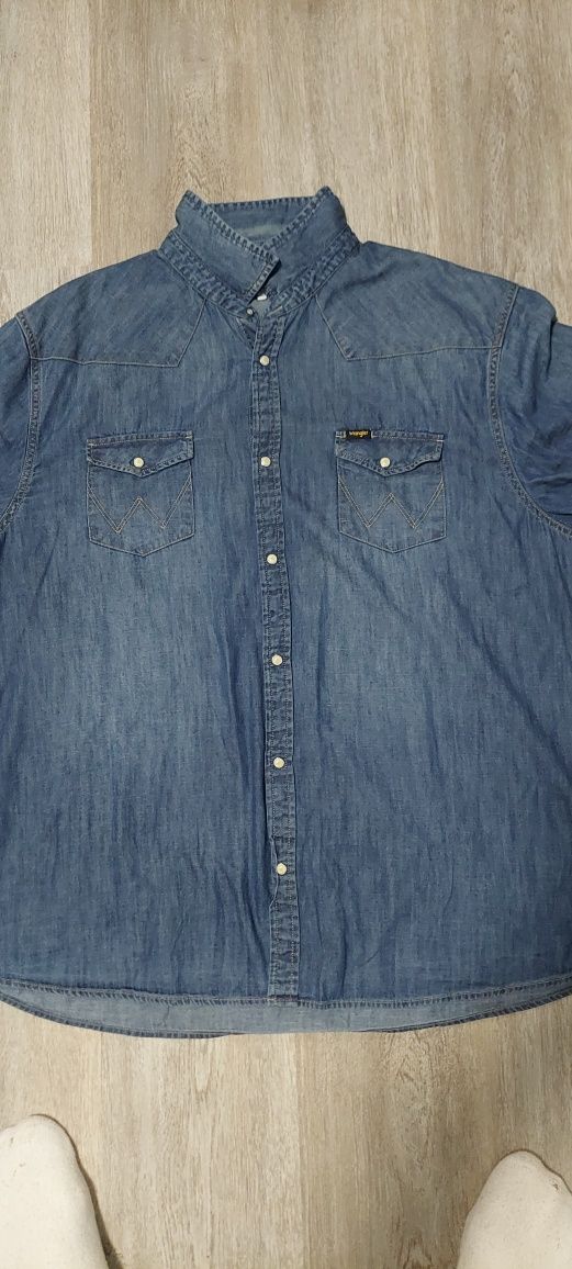 Koszula męska Wrangler. Dżinsowa. Jeans 3 xl